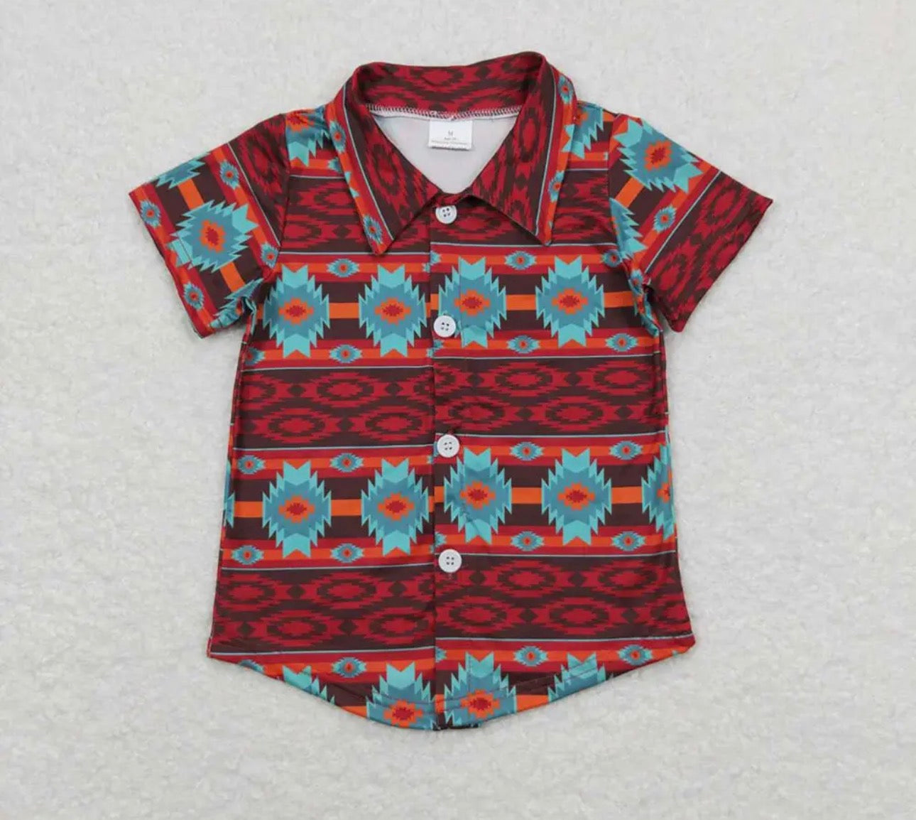 Boys short sleeve button up