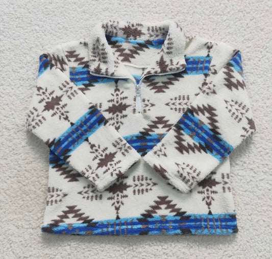 1/4 Zip Sherpa Boys Sweater