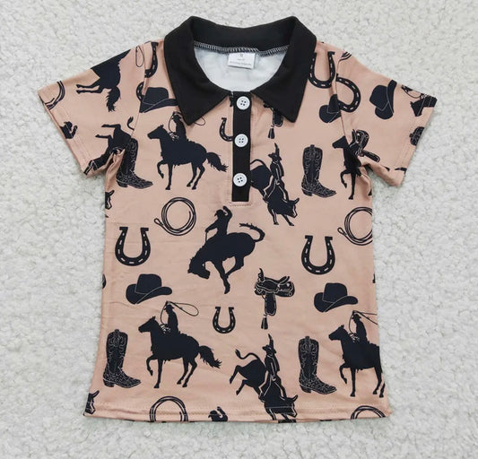 Boys western short sleeve