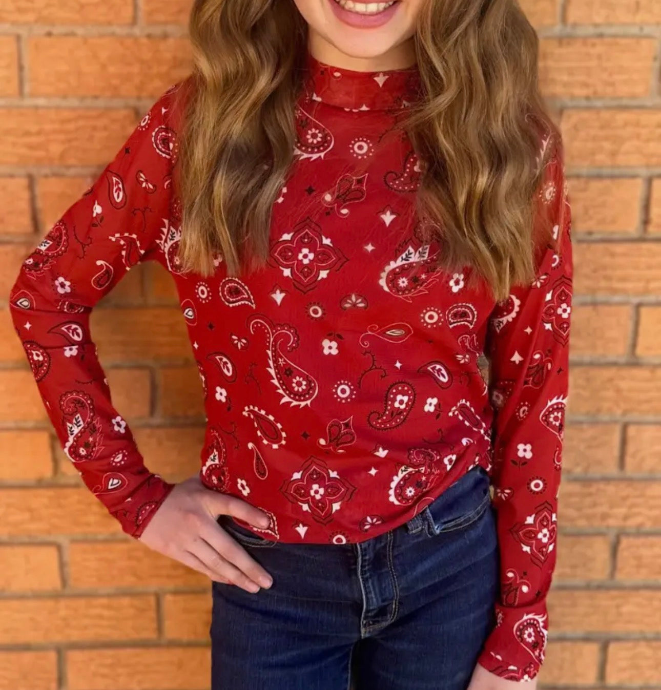 Bandana Babe Mesh Youth Top